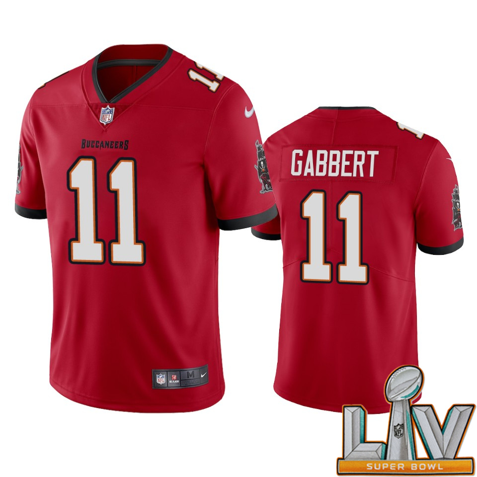 Super Bowl LV 2021 Tampa Bay Buccaneers Men Nike NFL #11 Blaine Gabbert Red Vapor Limited Jersey